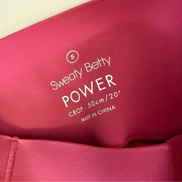 Sweaty Betty Super Soft Flow Crop Leggings Pink Size Small - Picture 5 of 8